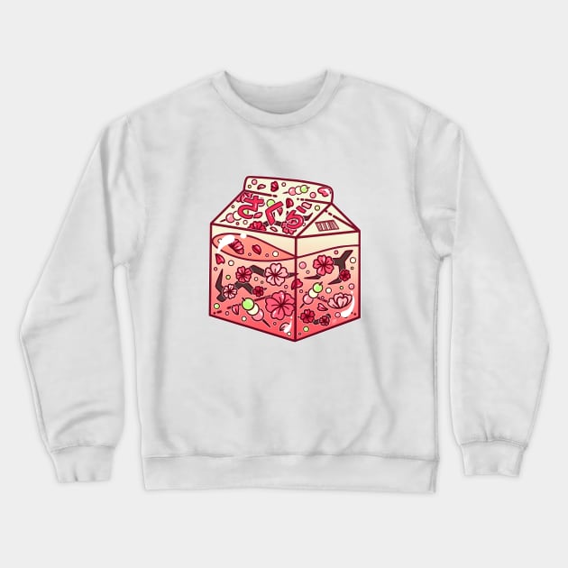 Sakura Carton Crewneck Sweatshirt by heysoleilart